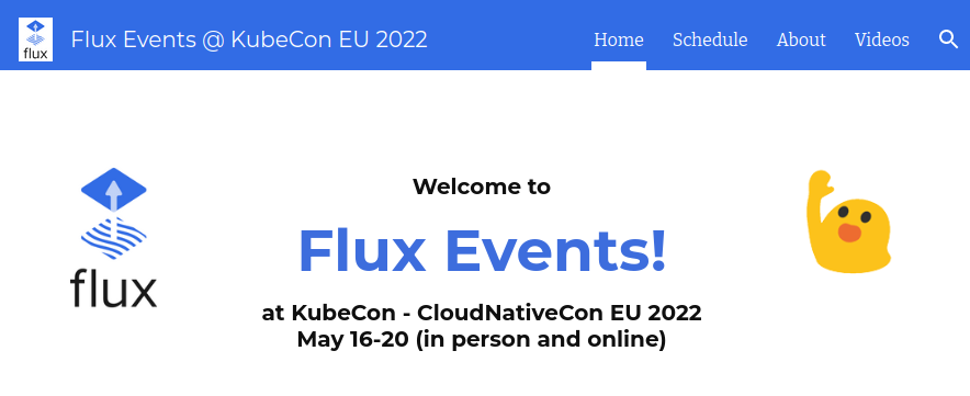 Flux Events page